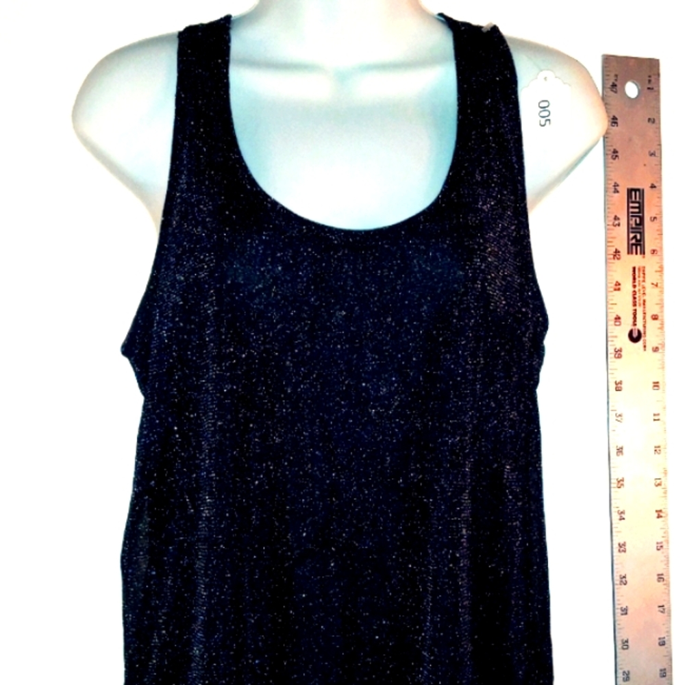 L - CHARLOTTE RUSSE – BLOUSE - BLK/SLVR - Picture 3 of 6